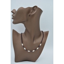 Stoneage Lal Garnet ve Inci Taşlı Kadın Kolye