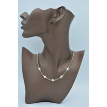 Stoneage Kristal ve Gerçek Inci Kolye