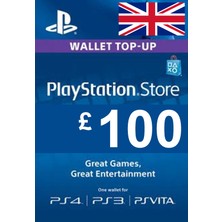 Playstation Psn Card  100 GBP / 100 Pound (UK) Unıted Kıngdom