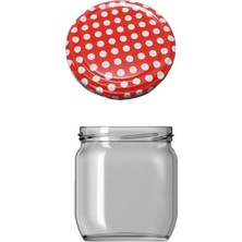 Paşabahçe Cam Kavanoz 425 cc Punatiyeli Kapaklı 10 Adet