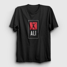 Presmono Unisex Siyah Victory Muhammed Ali T-Shirt