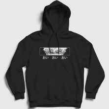 Presmono Unisex Siyah Bakugo Eyes Anime Boku No Hero Academia Kapüşonlu Sweatshirt