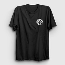 Presmono Unisex Siyah Kanji Go Anime Dragon Ball T-Shirt