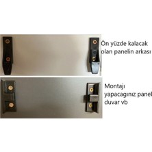 Hafele - Keku, Kurt Ağzı - Panel ve Çerçeve Bileşen Seti  10'lu Paket