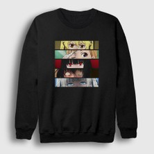 Presmono Unisex Siyah Girls Anime Kakegurui Sweatshirt