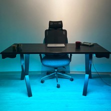 Internet on Furniture Nebula Espresso LED Işıklı Akıllı Oyuncu Masası 70 x 150 cm