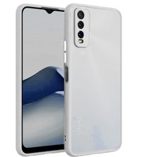 Microcase Vivo Y20 - Y20S Matte Serisi Silikon Tpu Kılıf - Buzlu Şeffaf