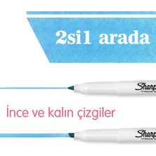 SHARPIE SNOTE Fosforlu Kalem, Kesik uç, 4'lü Karışık Renk