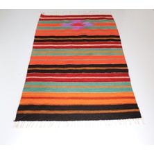 Milas El Dokuma Halı Kilim El Dokuma Gereme Kök Boya 82 x 115 cm.