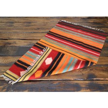 Milas El Dokuma Halı Kilim Çizgili El Dokuma 82 x 115 cm.