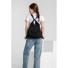 Smart Bags SMBYB1205-4001 P.siyah Kadın Omuz ve Sırt Çantası