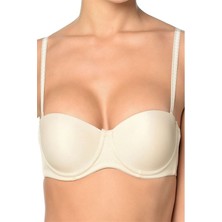 Orkide Kadın Ekru Straplez Dolgulu Cup Sütyen 2850B