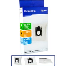 Pro Fresh & Clean Profilo Psu 65A231 Uyumlu 6'lı Bez Toz Torbası