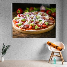 Deko Gonya Pizza Temalı Kanvas Tablo
