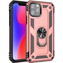 MobaxAksesuar Apple iPhone 11 Pro Max Kılıf Yüzüklü Zırh Tank Vega