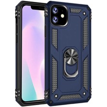 MobaxAksesuar Apple iPhone 11 Kılıf Yüzüklü Zırh Tank Vega