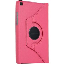 Microsonic Samsung Galaxy Tab A7 Lite T225 Kılıf 360 Rotating Stand Deri Pembe