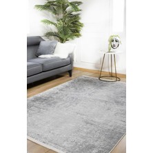 Usso Soft-Düz Gri Renk Yıkanabilir Halı HLN934