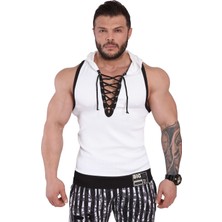 Big Sam Kapşonlu Fitness Atlet Derin Yaka Big Sam 2280