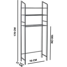 Retodesign Çamaşır Makına Üst Rafı , Banyo Rafı 1800s