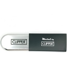 Clipper Metal Taşlı Gümüş Çakmak