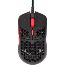 G-Wolves Hati S Hts Stardust Ultra Hafif Oyuncu Mouse Kırmızı - Siyah