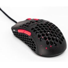 G-Wolves Hati S Hts Stardust Ultra Hafif Oyuncu Mouse Kırmızı - Siyah