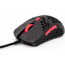 G-Wolves Hati S Hts Stardust Ultra Hafif Oyuncu Mouse Kırmızı - Siyah