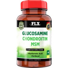 FLX Magnezyum Magnesium Elementleri Complex 400 Mg 60 Tablet & Glukosamine Chondroitin Msm Vitamin D Collagen 60 Tablet