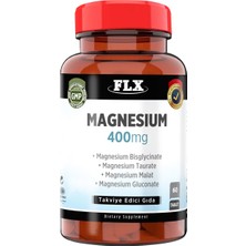 FLX Koenzim Alfa Lipoik Asit Lkarnitin Coenzyme Q10 60 Tablet &  Magnezyum Magnesium Elementleri Complex 400 Mg 60 Tablet