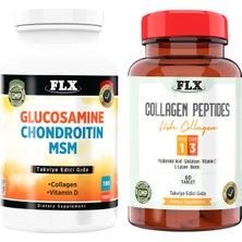 Flx Glukosamin Kondroitin Msm  Vitamin D 180 Tablet & Balık Kollajeni Tip 1-3 Collagen 60 Tablet