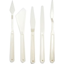 Hobialem 3 lü Yardımcı Set, Plastik Spatula, Pon Pon Fırça ve Palet