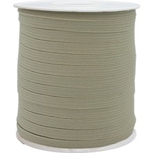 Hobizubi 10 mm Bej Yassı Lastik - 50 Metre