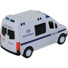 Can Ali Toys Işıklı Sesli Pilli Polis Imdat Minibüs 13 cm