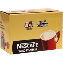 Nestle Nescafe 3'ü 1 Arada Sütlü Köpüklü Kahve 2 x 72'li Paket 17,4 gr