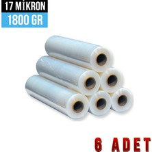 Selko Streç Naylon Ambalaj Film Endüstriyel Büyük Palet Streç Film 17 Mikron 1,8 kg 1 Koli 6'lı