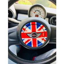 Rosetr Mini Cooper Direksiyon Göbeği 3D Kaplama Sticker - R55 R56 R57 R58 R59 R60 R61