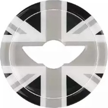 Rosetr Mini Cooper Direksiyon Göbeği 3D Kaplaması Sticker - R55 R56 R57 R58 R59 R6 R61