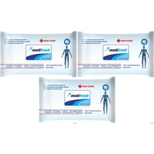 Medifresh Yetişkin Hasta Vücut Temizleme Mendil-Havlusu 60 Yaprak (3 Lü Set) Plastik Kapaklı