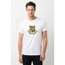 Qivi Renkli Baskılı Tshirt Baskılı Beyaz Erkek Örme Tshirt