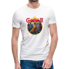 Qivi Castlevania Super Castlevania Iv Erkek Beyaz Tshirt