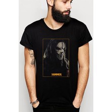 Qivi Slipknot Hammer Rock Metal Müzik Music Baskılı Siyah Erkek Örme Tshirt