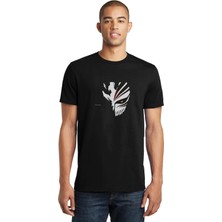 Qivi Bleach Anime Baskılı Siyah Erkek Örme Tshirt