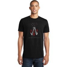 Qivi Twenty One Pilots Blurryface Bird Baskılı Siyah Erkek Örme Tshirt