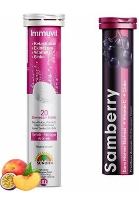 Sunlife Samberry Immuvit Bağışıklık Destek Seti - Ahududu