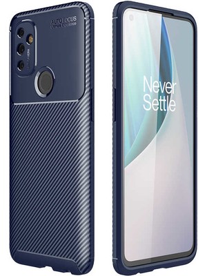 MobaxAksesuar One Plus Nord N100 Kılıf Karbon Silikon Case
