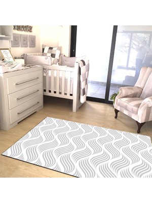 İnka Halı Antibakteriyel Yıkanabilir Kaymaz Dot Taban Dijital Baskı Çocuk Halısı MRC135