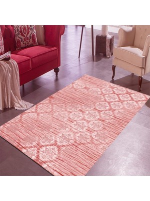 İnka Halı Antibakteriyel Yıkanabilir Kaymaz Dot Taban Dijital Baskı Salon Halısı MRC33