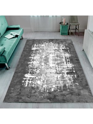 İnka Halı Antibakteriyel Yıkanabilir Kaymaz Dot Taban Dijital Baskı Salon Halısı MRC137