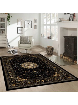 İnka Halı Antibakteriyel Yıkanabilir Kaymaz Dot Taban Dijital Baskı Salon Halısı MRC41